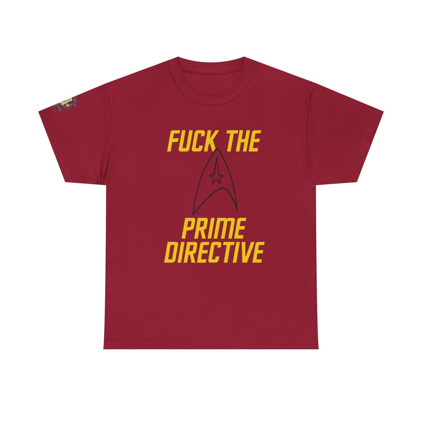 Copy of Copy of Copy of SCREW THE PRIME DIRECTIVE Star Trek-Inspired Funny Sci-Fi Tee | Bold Yellow Text & Iconic Delta Logo