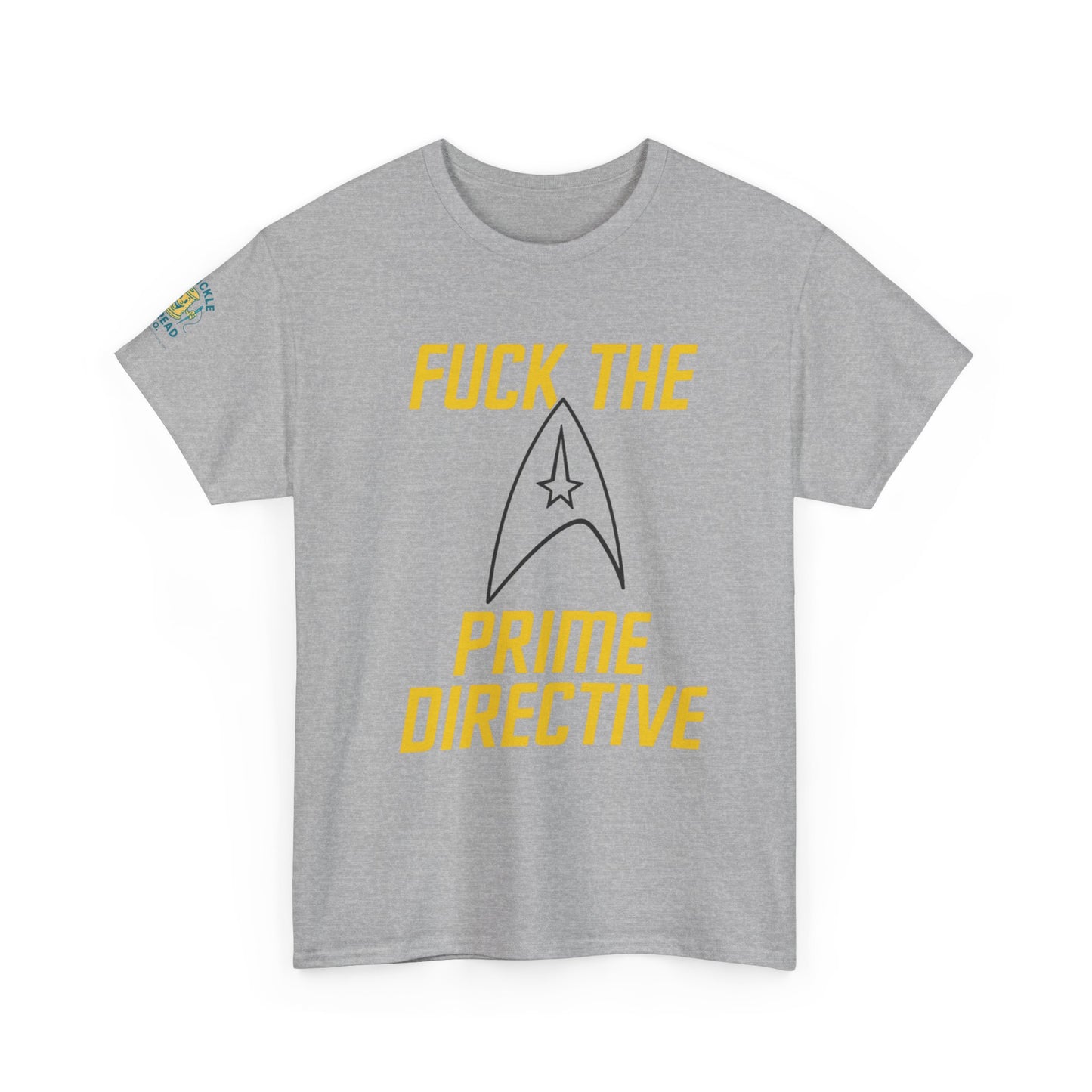 Copy of Copy of Copy of SCREW THE PRIME DIRECTIVE Star Trek-Inspired Funny Sci-Fi Tee | Bold Yellow Text & Iconic Delta Logo