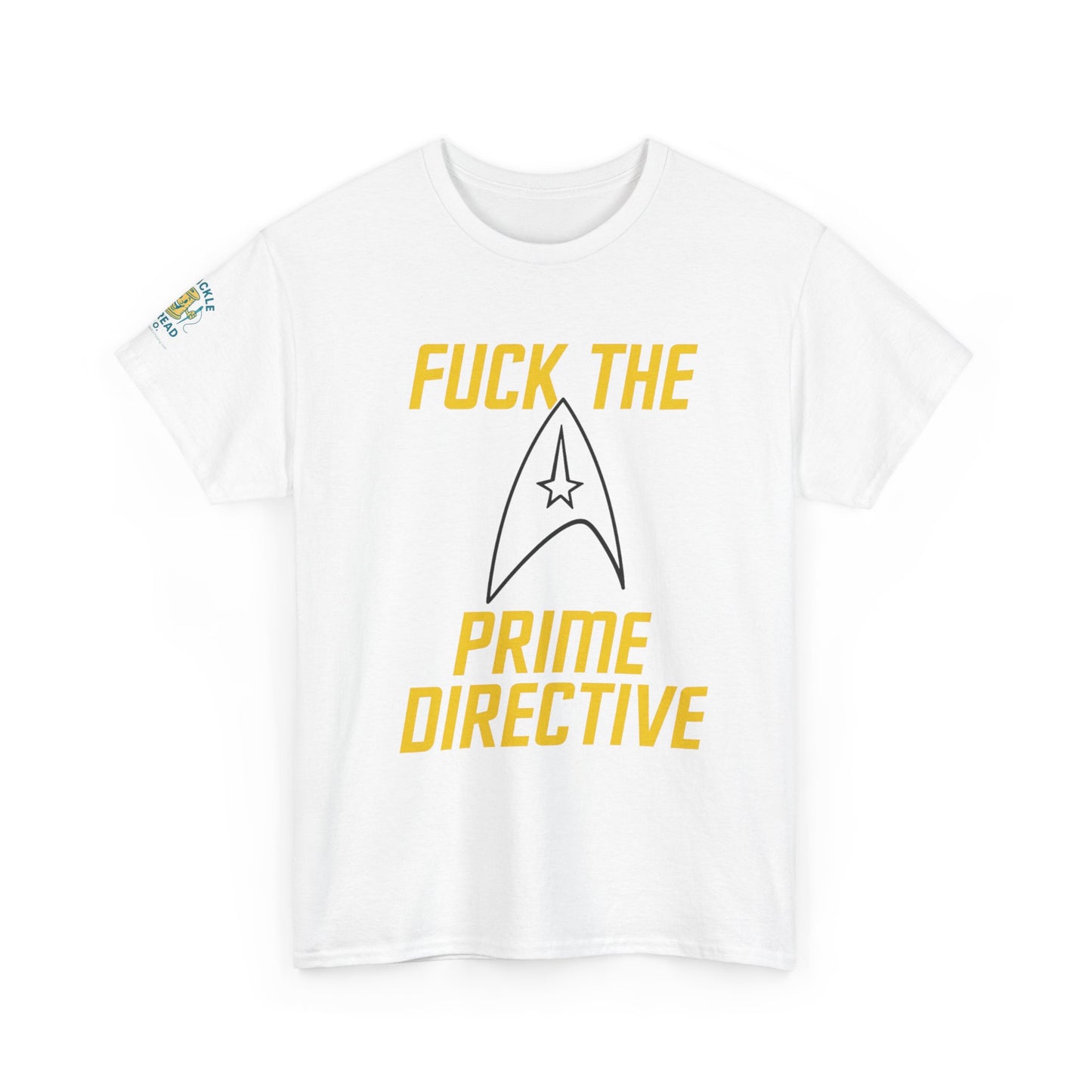 Copy of Copy of Copy of SCREW THE PRIME DIRECTIVE Star Trek-Inspired Funny Sci-Fi Tee | Bold Yellow Text & Iconic Delta Logo