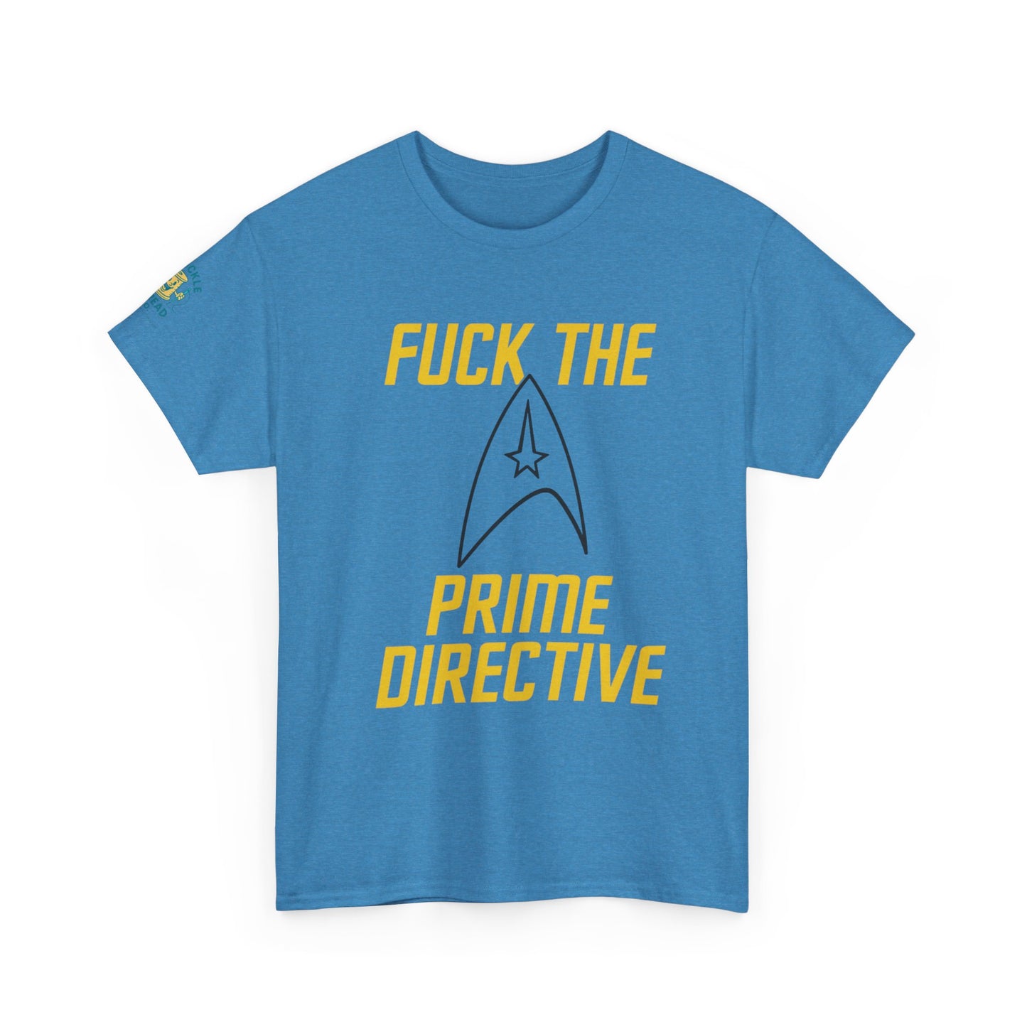 Copy of Copy of Copy of SCREW THE PRIME DIRECTIVE Star Trek-Inspired Funny Sci-Fi Tee | Bold Yellow Text & Iconic Delta Logo