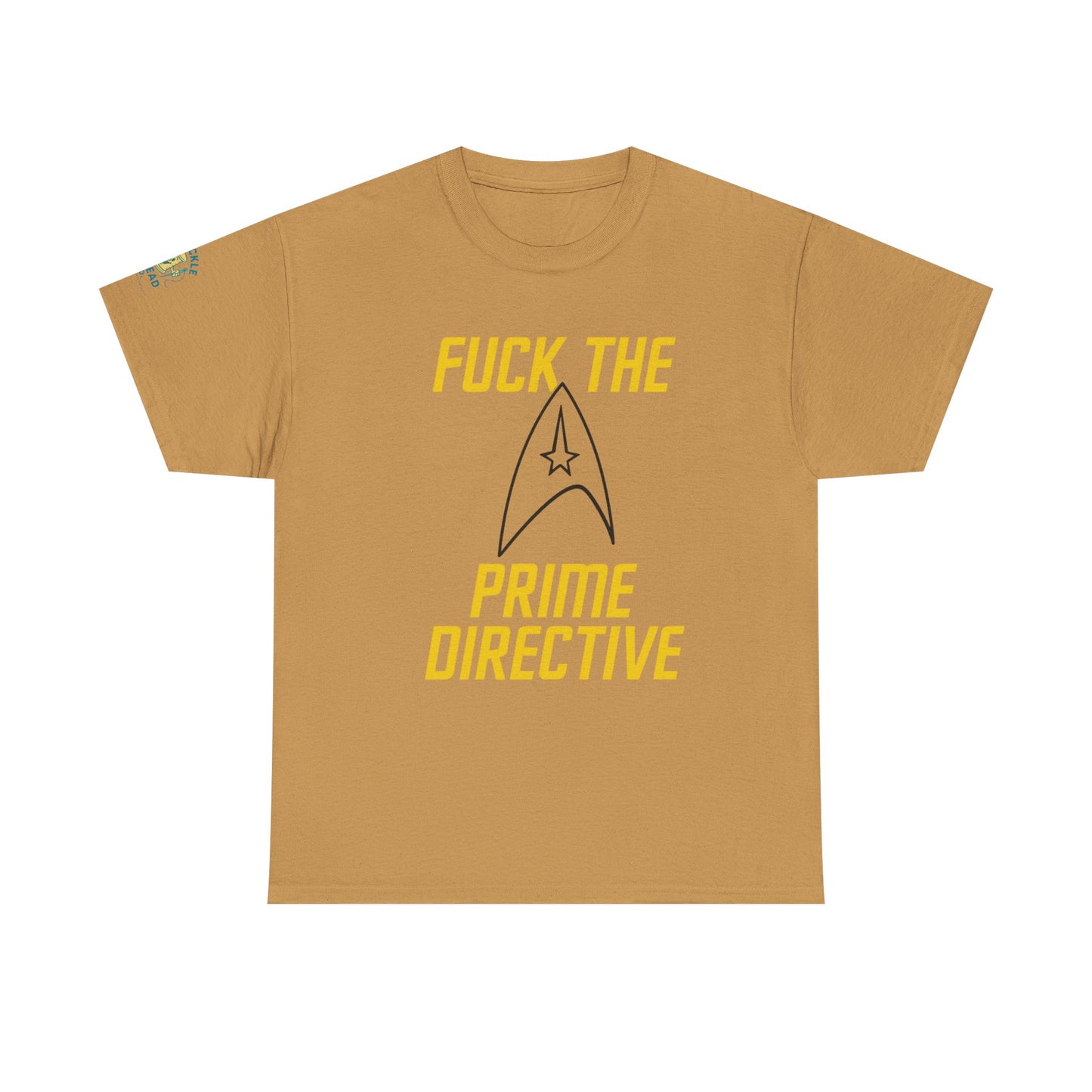 Copy of Copy of Copy of SCREW THE PRIME DIRECTIVE Star Trek-Inspired Funny Sci-Fi Tee | Bold Yellow Text & Iconic Delta Logo