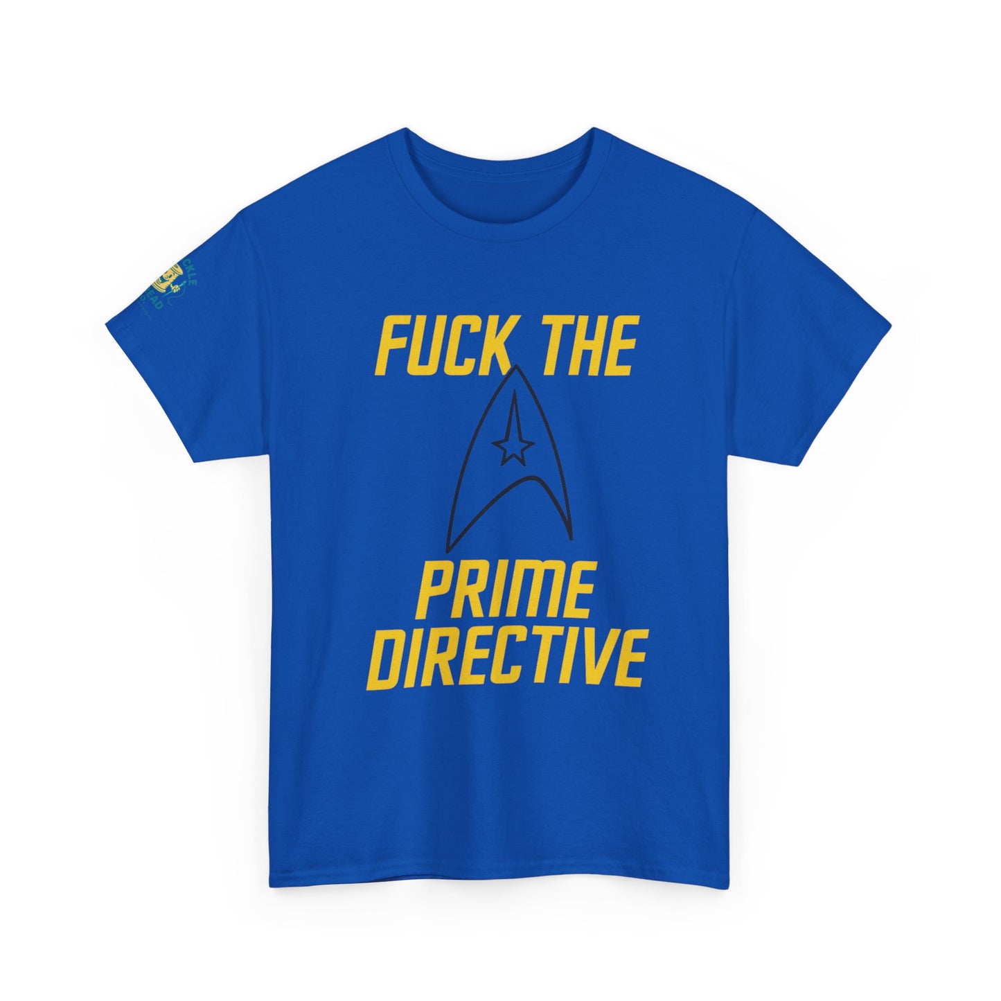 Copy of Copy of Copy of SCREW THE PRIME DIRECTIVE Star Trek-Inspired Funny Sci-Fi Tee | Bold Yellow Text & Iconic Delta Logo
