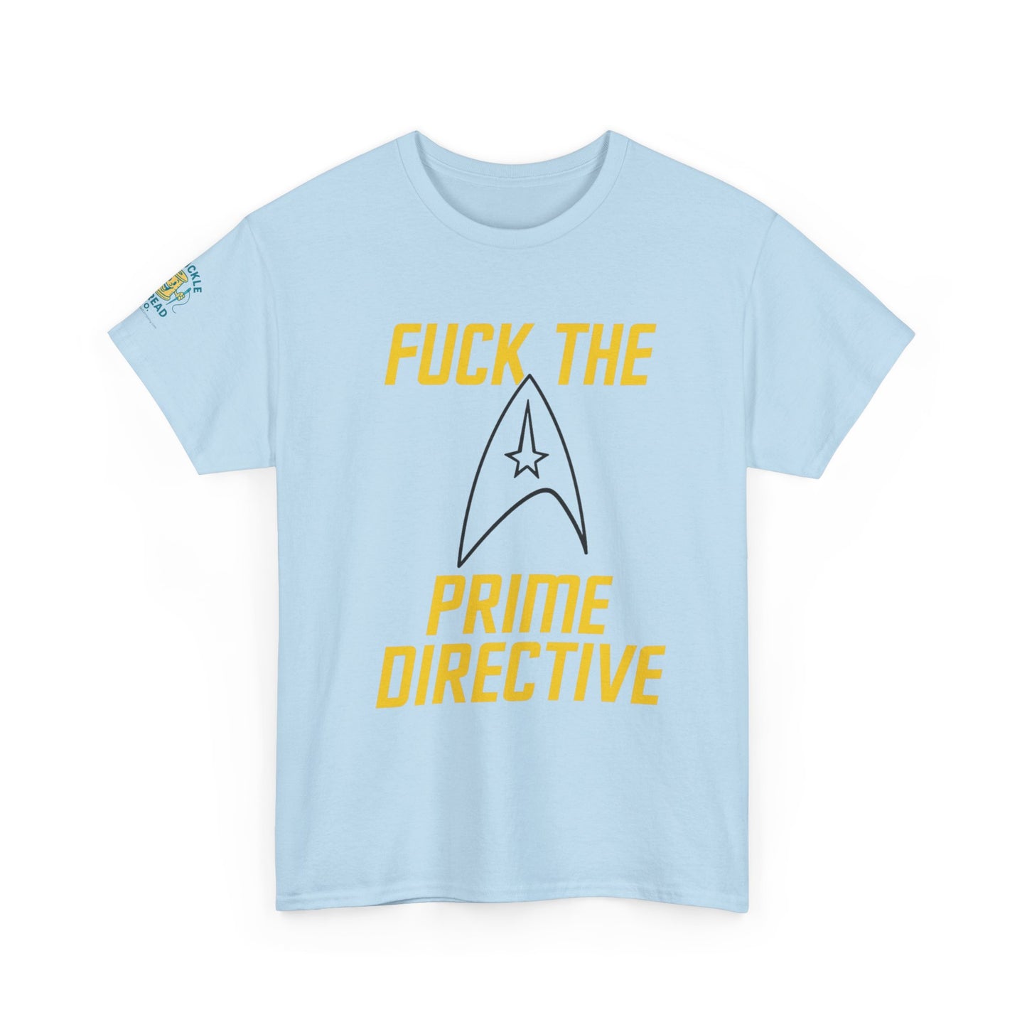 Copy of Copy of Copy of SCREW THE PRIME DIRECTIVE Star Trek-Inspired Funny Sci-Fi Tee | Bold Yellow Text & Iconic Delta Logo