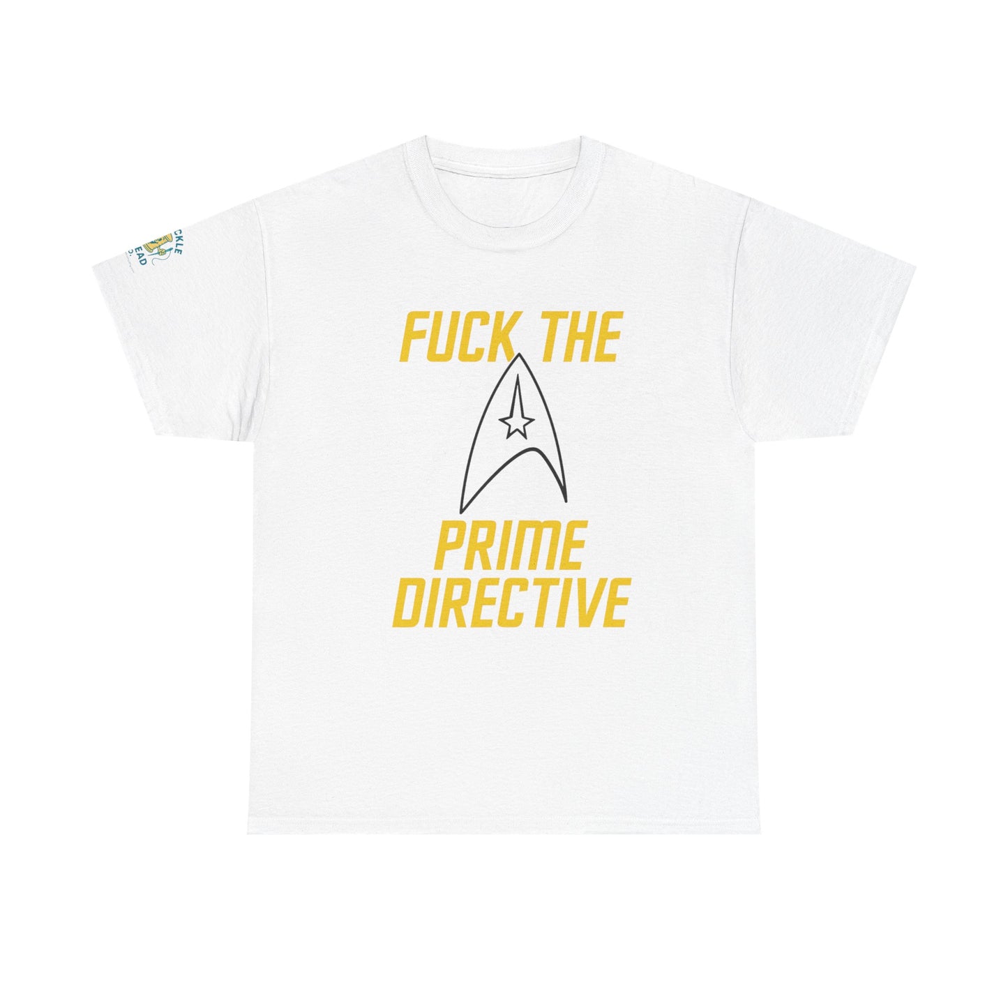 Copy of Copy of Copy of SCREW THE PRIME DIRECTIVE Star Trek-Inspired Funny Sci-Fi Tee | Bold Yellow Text & Iconic Delta Logo