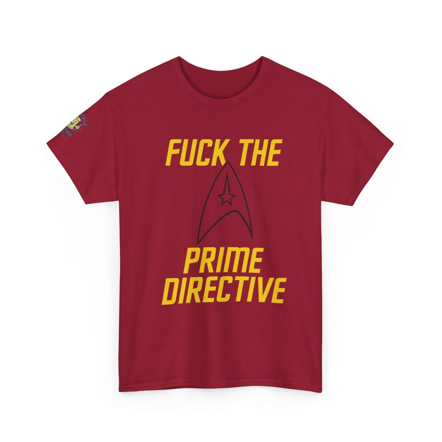 Copy of Copy of Copy of SCREW THE PRIME DIRECTIVE Star Trek-Inspired Funny Sci-Fi Tee | Bold Yellow Text & Iconic Delta Logo