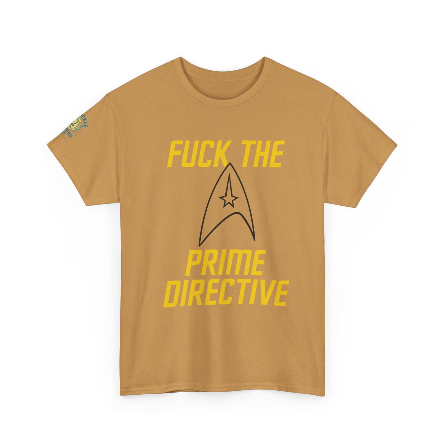 Copy of Copy of Copy of SCREW THE PRIME DIRECTIVE Star Trek-Inspired Funny Sci-Fi Tee | Bold Yellow Text & Iconic Delta Logo