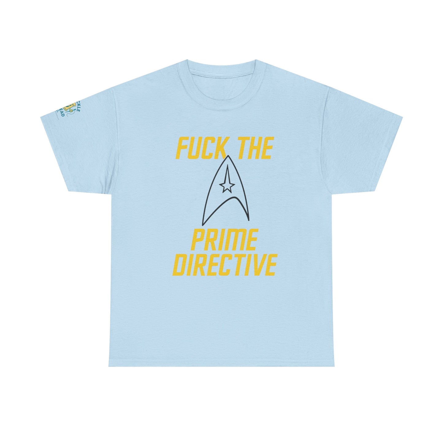 Copy of Copy of Copy of SCREW THE PRIME DIRECTIVE Star Trek-Inspired Funny Sci-Fi Tee | Bold Yellow Text & Iconic Delta Logo
