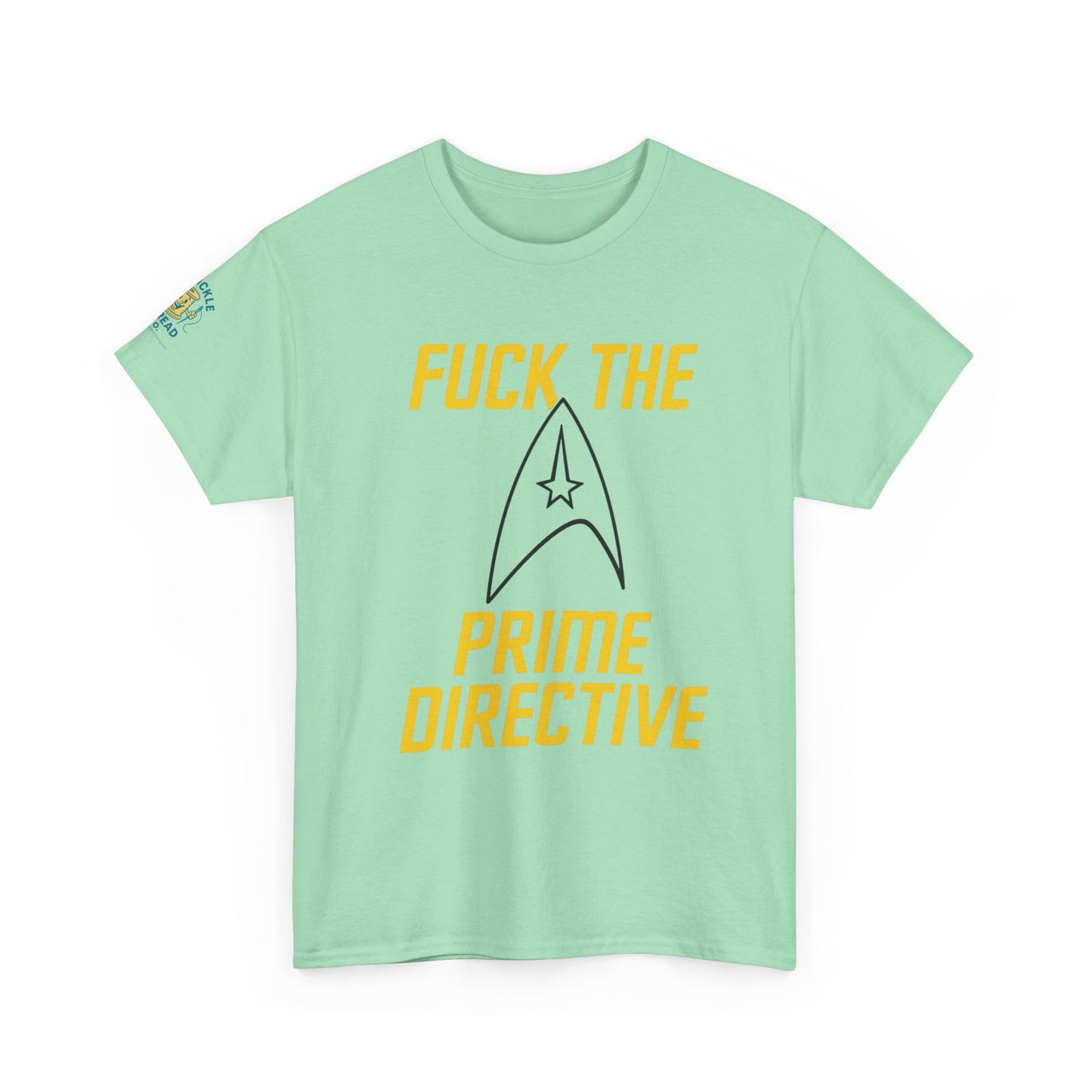 Copy of Copy of Copy of SCREW THE PRIME DIRECTIVE Star Trek-Inspired Funny Sci-Fi Tee | Bold Yellow Text & Iconic Delta Logo