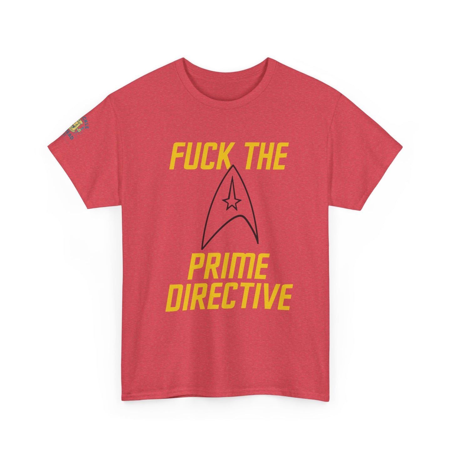 Copy of Copy of Copy of SCREW THE PRIME DIRECTIVE Star Trek-Inspired Funny Sci-Fi Tee | Bold Yellow Text & Iconic Delta Logo